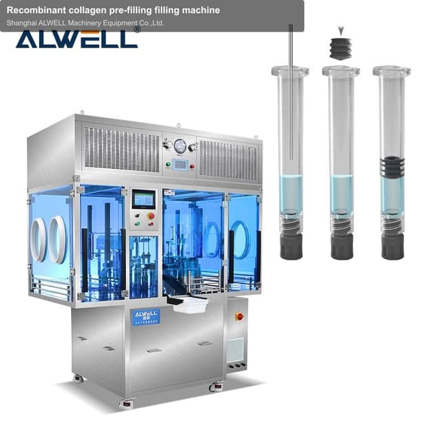 Recombinant collagen pre-filling filling machine