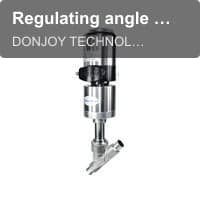 Regulating angle seat valve