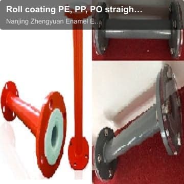 Roll coating PE, PP, PO straight pipe and pipe fittings