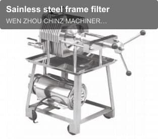 Sainless steel frame filter