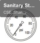 Sanitary Standard Pressure Gauge CSE-PG1