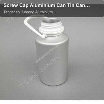 Screw Cap Aluminium Can Tin Canister