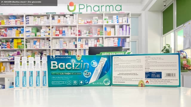 Ha Noi CPC1 Pharmaceutical Joint Stock Company sell "21. BACIZIN (Bacillus clausii + Zinc gluconate)"