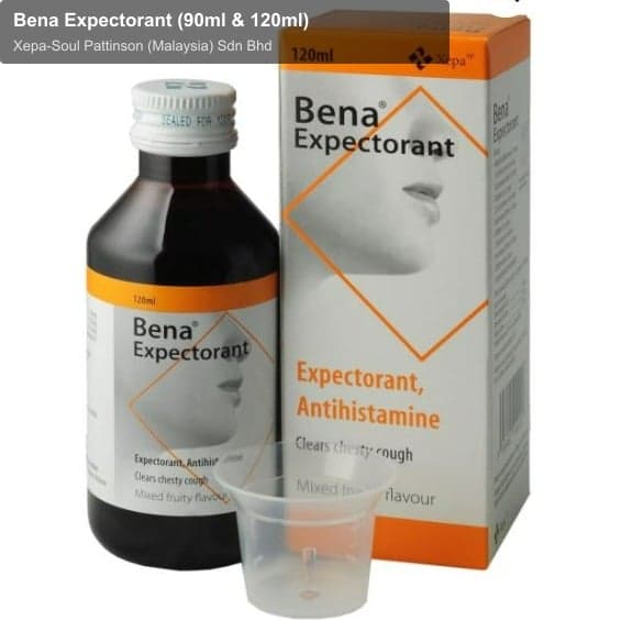 Xepa-Soul Pattinson (Malaysia) Sdn Bhd sell "Bena Expectorant (90ml & 120ml)"