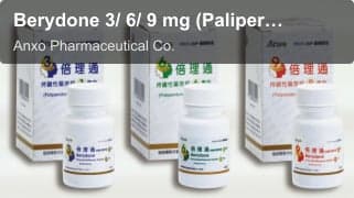 Anxo Pharmaceutical Co. sell "Berydone 3/ 6/ 9 mg (Paliperidone)"