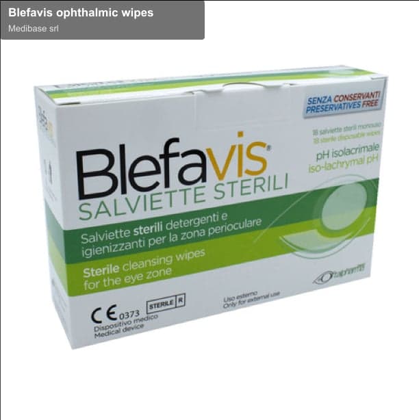 Medibase srl sell "Blefavis ophthalmic wipes"
