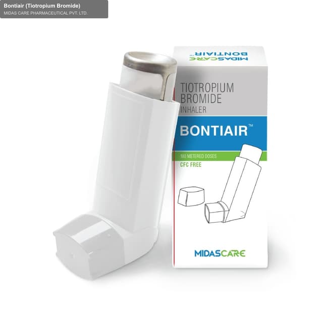 MIDAS CARE PHARMACEUTICAL PVT. LTD. sell "Bontiair (Tiotropium Bromide)"