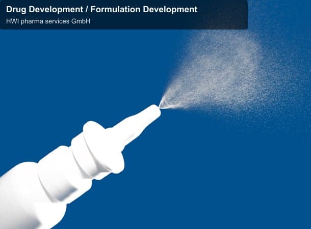 HWI pharma services GmbH sell "Drug Development / Formulation Development"