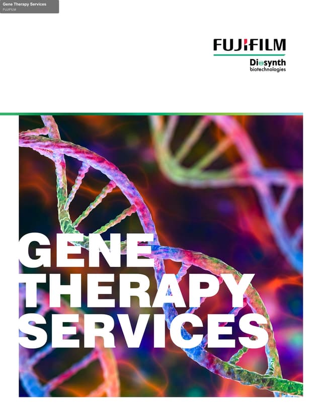 FUJIFILM sell "Gene Therapy Services"