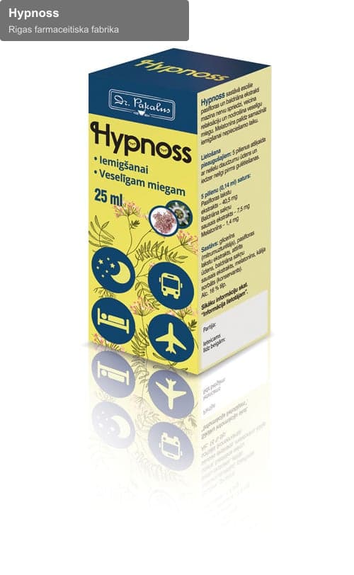 Rigas farmaceitiska fabrika sell "Hypnoss"