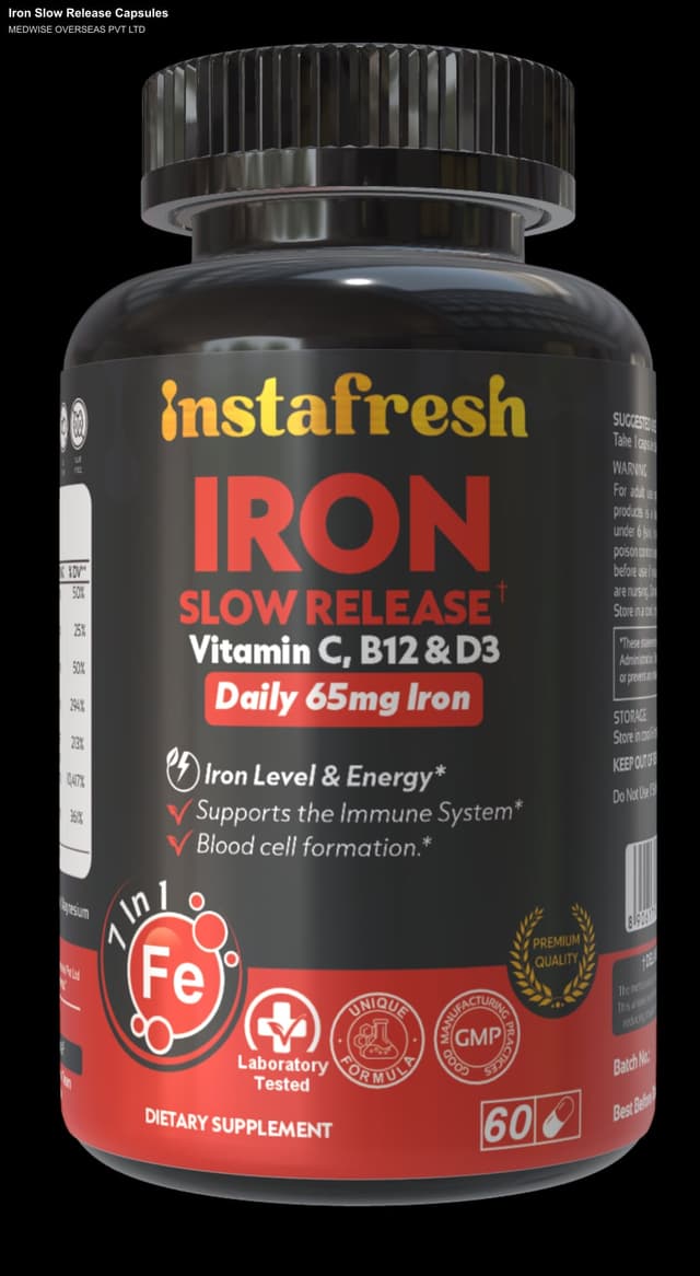 MEDWISE OVERSEAS PVT LTD sell "Iron Slow Release Capsules"
