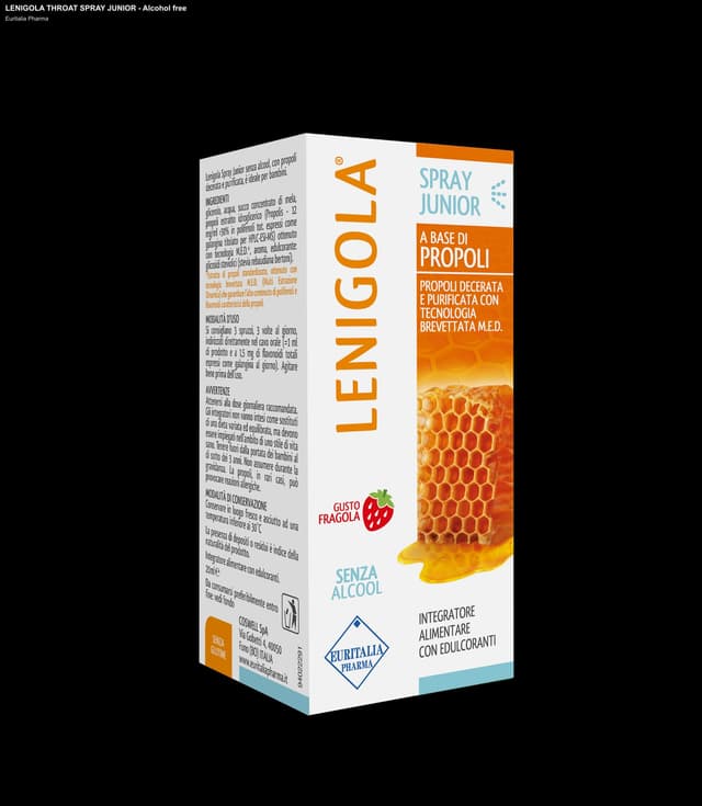 Euritalia Pharma sell "LENIGOLA THROAT SPRAY JUNIOR - Alcohol free"