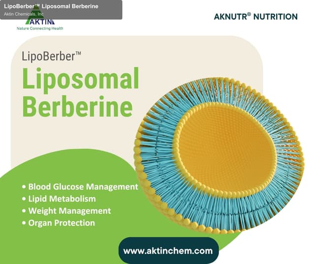 Aktin Chemicals, Inc sell "LipoBerber™ Liposomal Berberine"