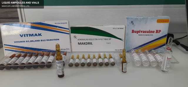MAKCUR LABORATORIES LTD. sell "LIQUID AMPOULES AND VIALS"