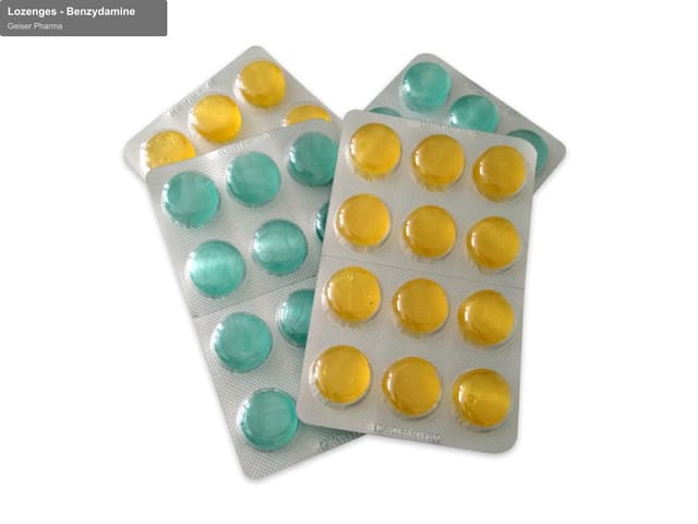Geiser Pharma sell "Lozenges - Benzydamine"