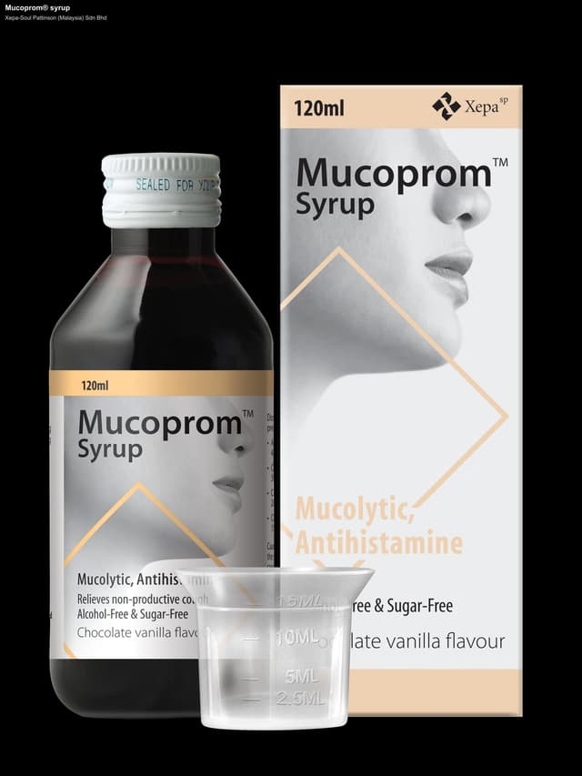 Xepa-Soul Pattinson (Malaysia) Sdn Bhd sell "Mucoprom® syrup"