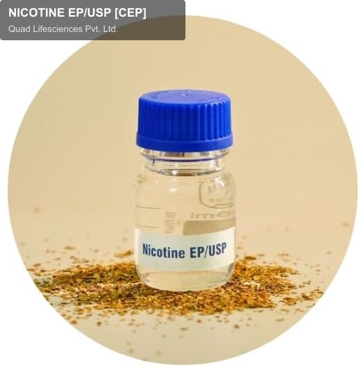 Quad Lifesciences Pvt. Ltd. sell "NICOTINE EP/USP [CEP]"