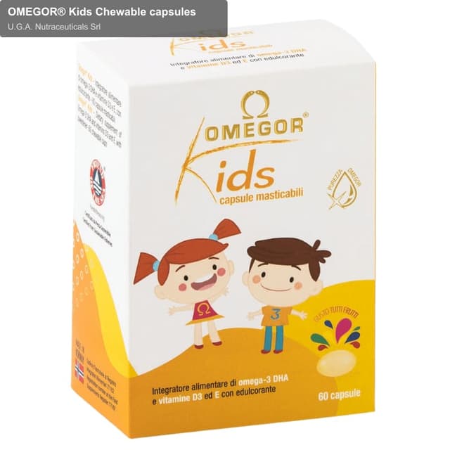 U.G.A. Nutraceuticals Srl sell "OMEGOR® Kids Chewable capsules"
