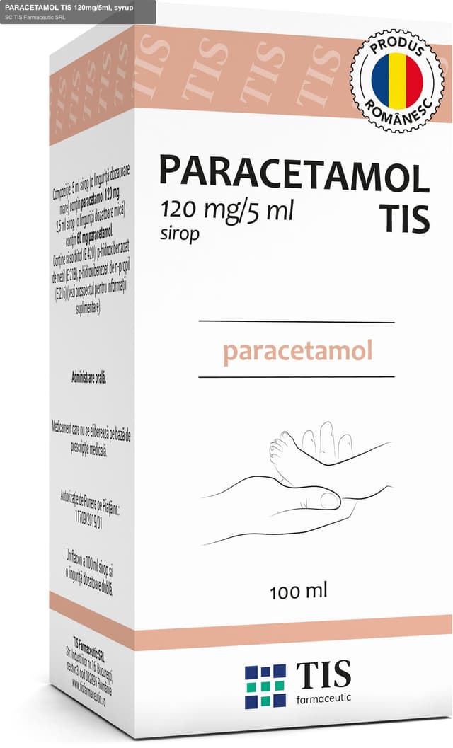 SC TIS Farmaceutic SRL sell "PARACETAMOL TIS 120mg/5ml, syrup"