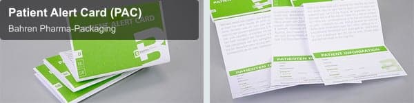 Bahren Pharma-Packaging sell "Patient Alert Card (PAC)"