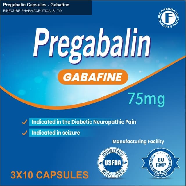 Finecure Pharmaceuticals Ltd sell "Pregabalin Capsules - Gabafine"
