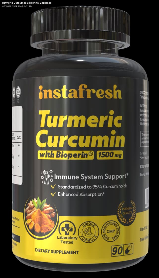 MEDWISE OVERSEAS PVT LTD sell "Turmeric Curcumin Bioperin® Capsules"