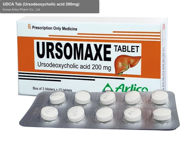 Korea Arlico Pharm Co., Ltd. sell "UDCA Tab (Ursodeoxycholic acid 200mg)"