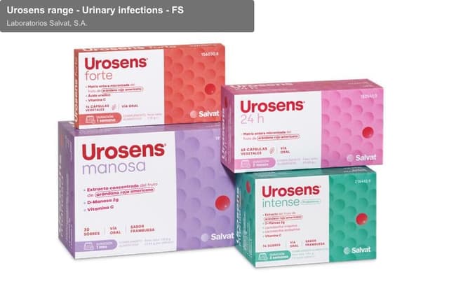 Laboratorios Salvat, S.A. sell "Urosens range - Urinary infections - FS"