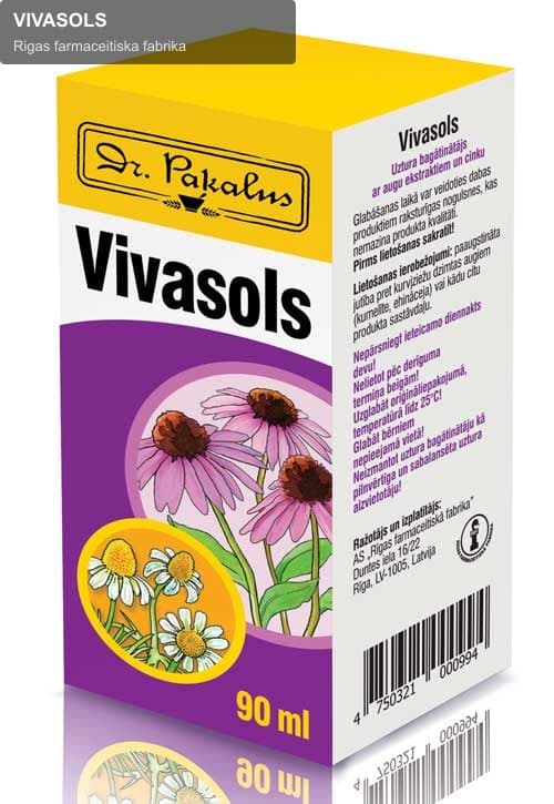 Rigas farmaceitiska fabrika sell "VIVASOLS"