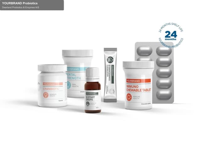 Deerland Probiotics & Enzymes A/S sell "YOURBRAND Probiotics"