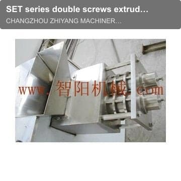 SET series double screws extruding granulator