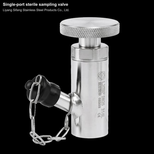 Single-port sterile sampling valve