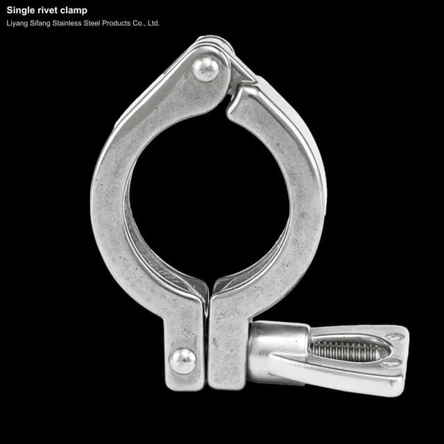 Single rivet clamp