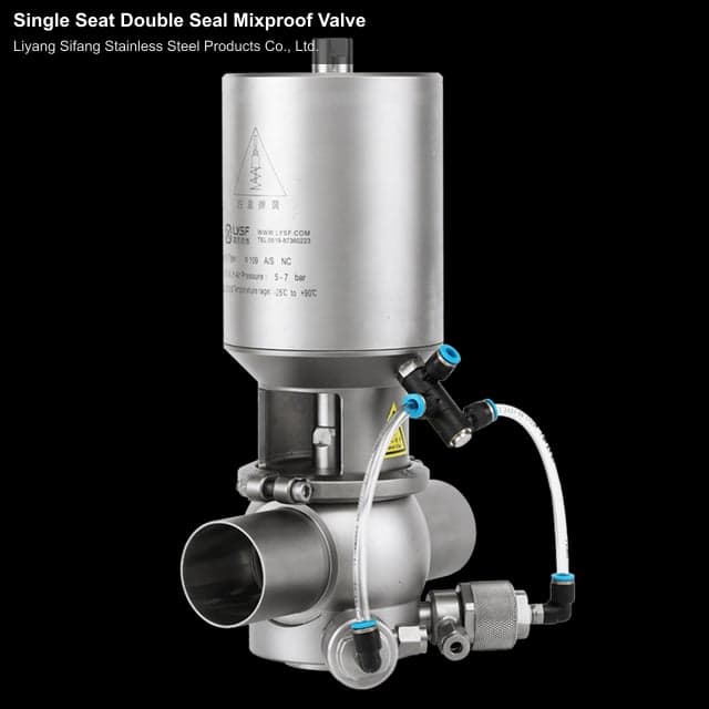Single Seat Double Seal Mixproof Valve