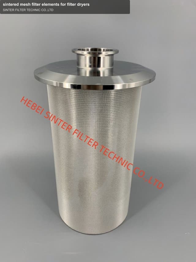 sintered mesh filter elements for filter dryers