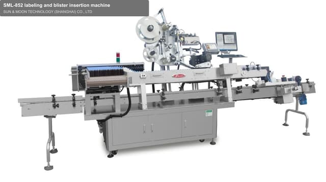 SML-852 labeling and blister insertion machine