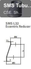 SMS Tubular Items SMS L32Eccentric Reducer