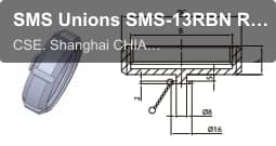 SMS Unions SMS-13RBN ROUND BLANK NUT