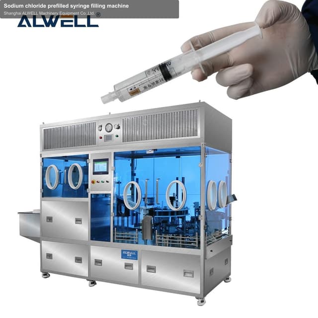 Sodium chloride prefilled syringe filling machine