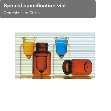 Special specification vial