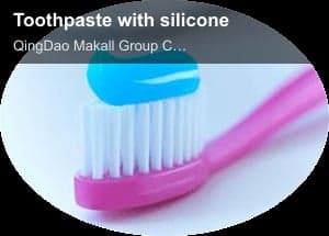 Toothpaste with silicone