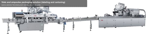 Vials and ampoules packaging solution (labeling and cartoning)