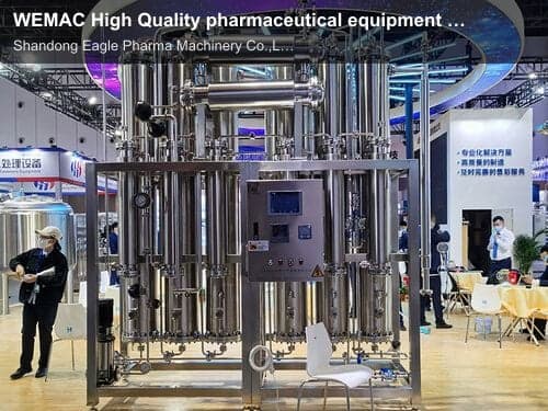 WEMAC High Quality pharmaceutical equipment water distillation plant with Evaporator Preheater
